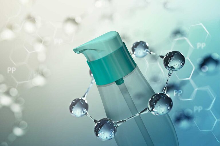 Mono2E: Recyclable Mono Material Dispenser Pump Rieke's monopolymer, 100% recyclable dispensing lotion pump