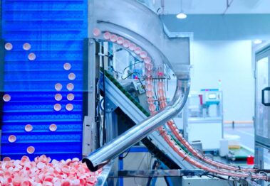 Automated production line for caps and closures at the china factory