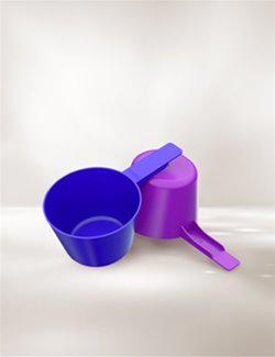 Tapered walled scoops