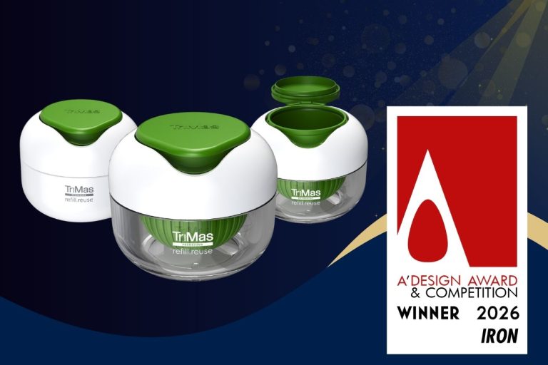 Trimas packaging wins iron a' design award for refill pod jar